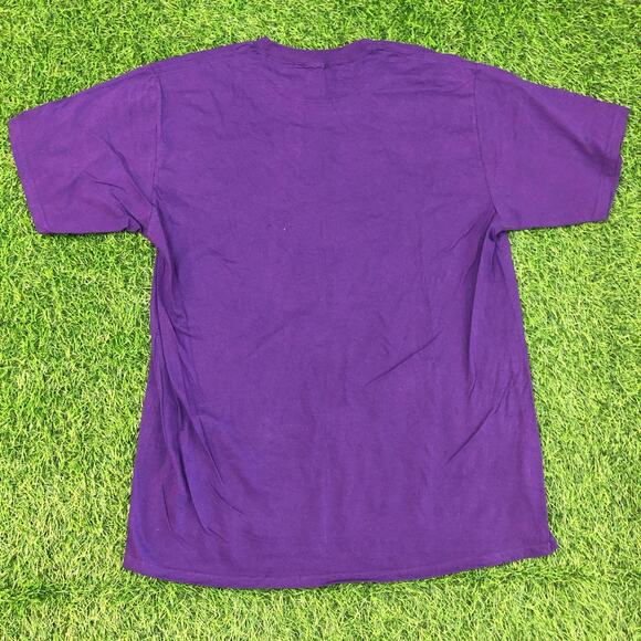 Purple ‘Built 50 Years Ago’ Graphic Quote Tee - Picture 3 of 3